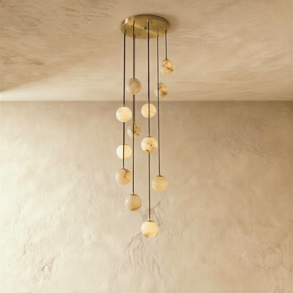 Tama Alabaster Chandelier Light