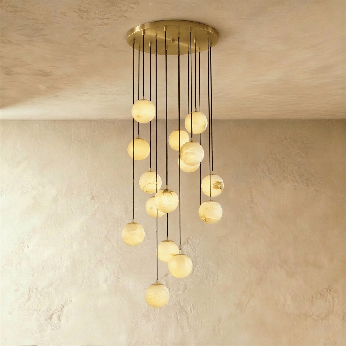 Tama Alabaster Chandelier Light