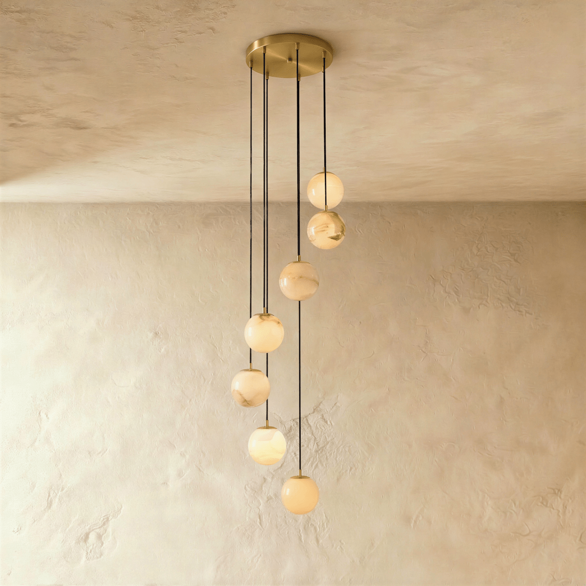 Tama Alabaster Chandelier Light
