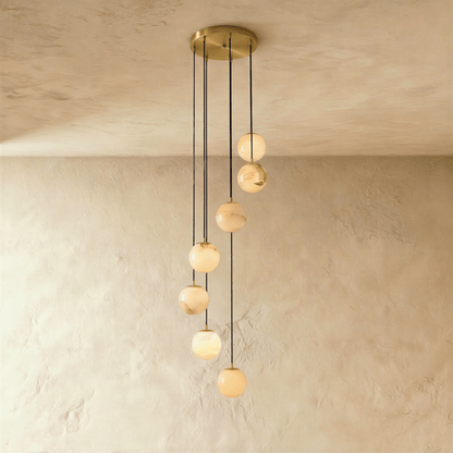 Tama Alabaster Chandelier Light