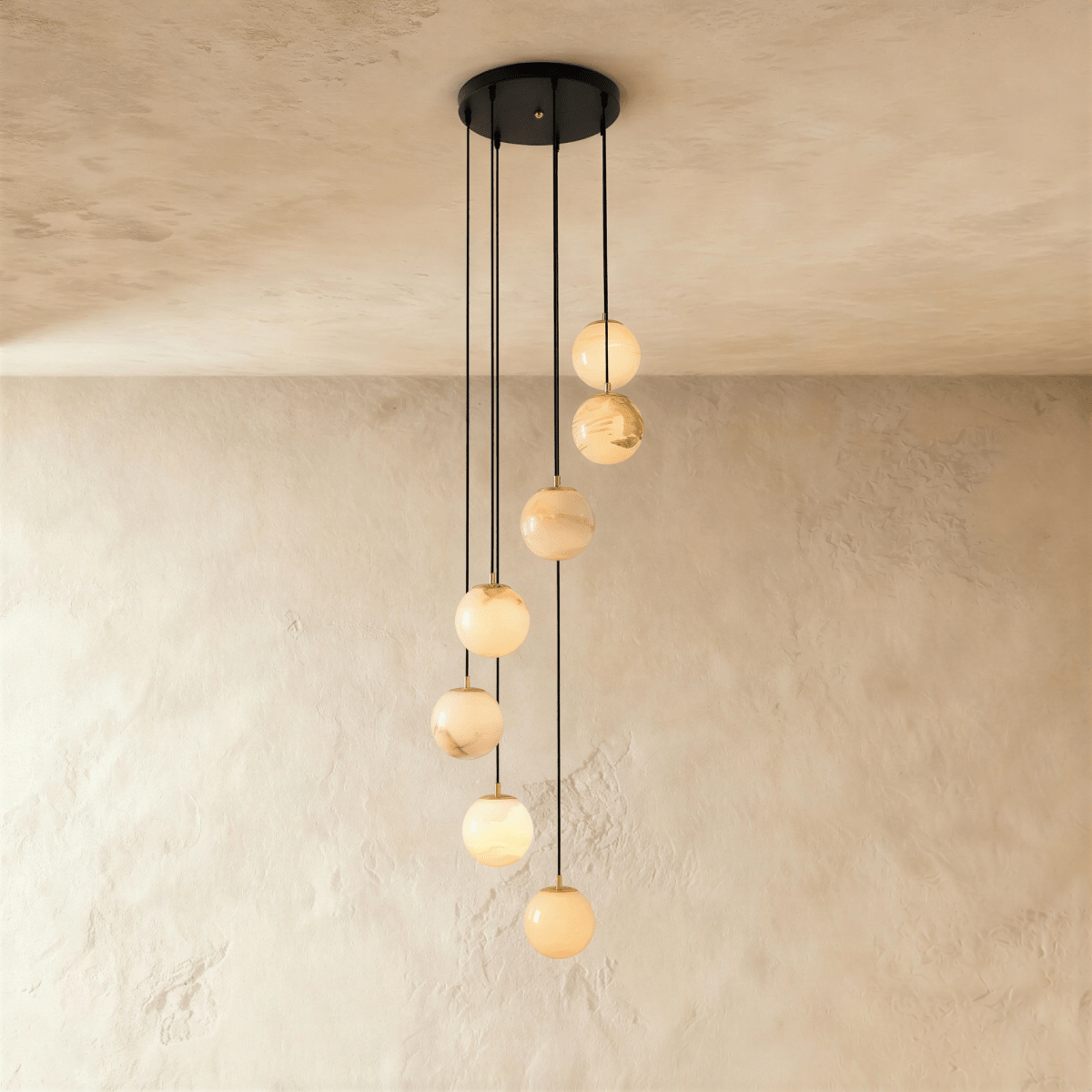 Tama Alabaster Chandelier Light