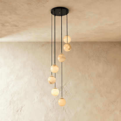 Tama Alabaster Chandelier Light
