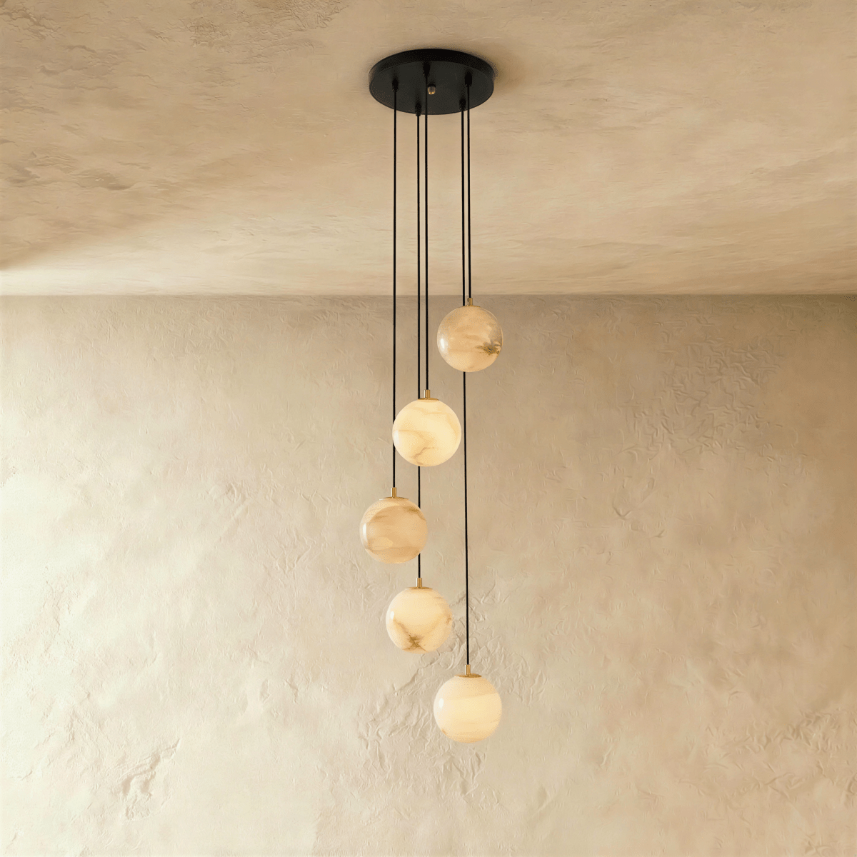 Tama Alabaster Chandelier Light