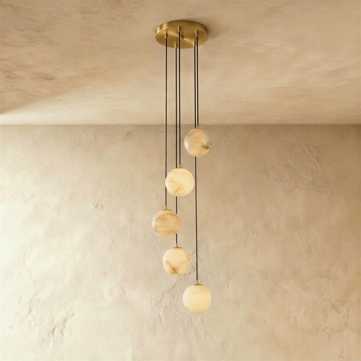 Tama Alabaster Chandelier Light