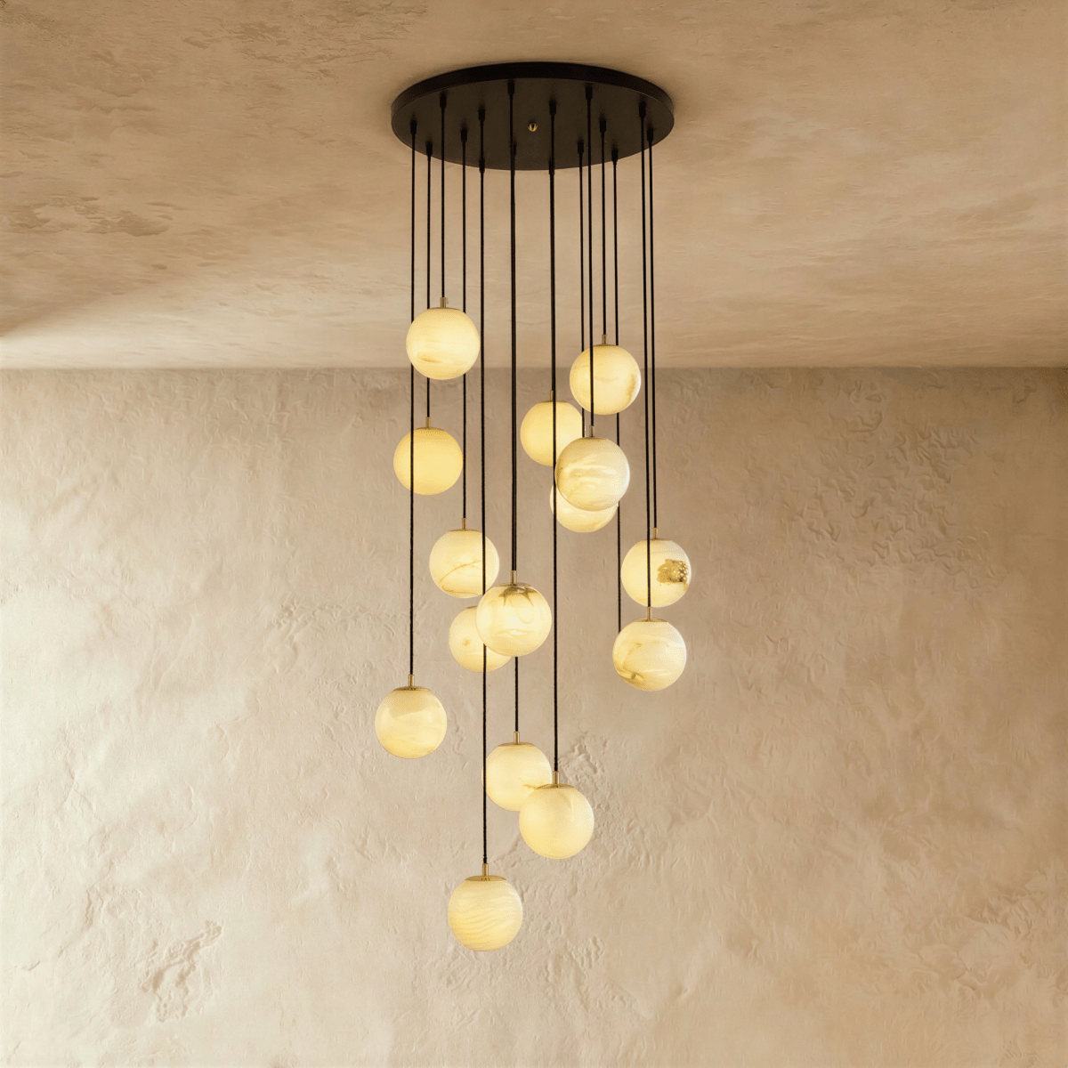 Tama Alabaster Chandelier Light