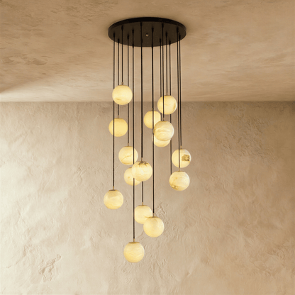 Tama Alabaster Chandelier Light