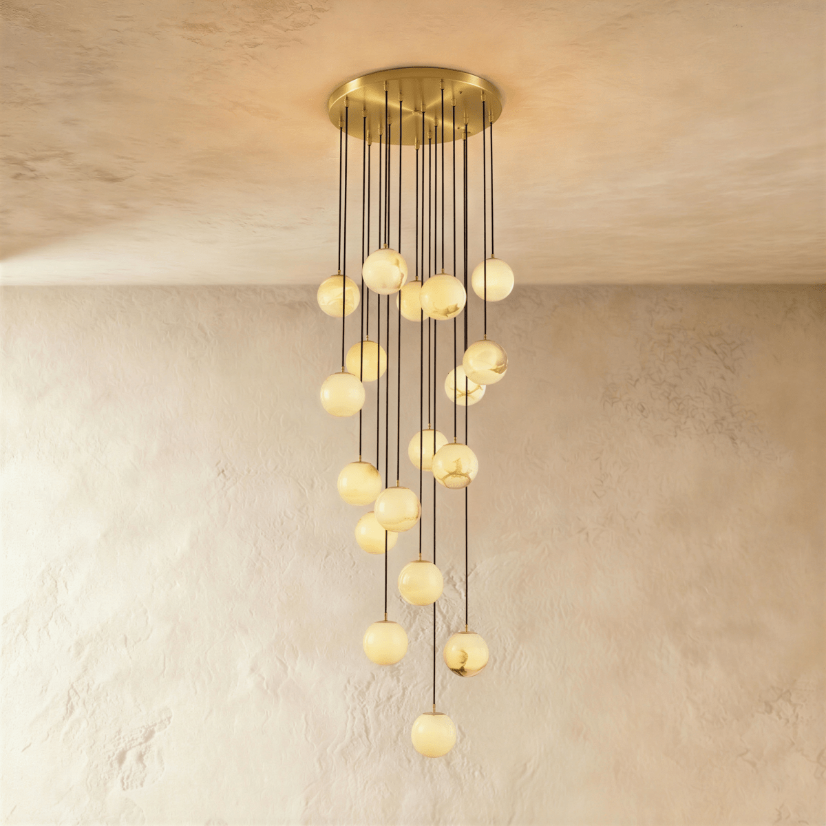 Tama Alabaster Chandelier Light