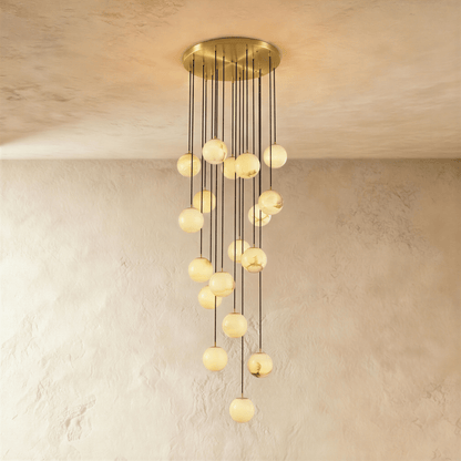 Tama Alabaster Chandelier Light