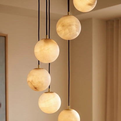 Tama Alabaster Chandelier Light
