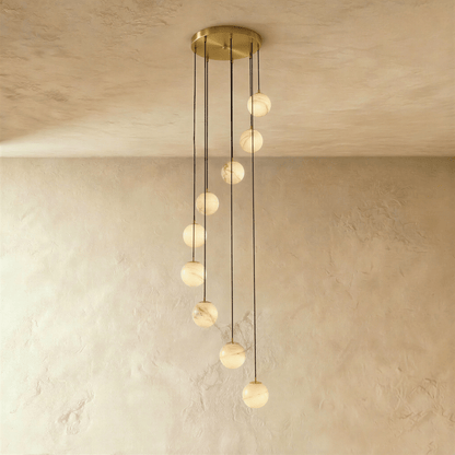 Tama Alabaster Chandelier Light