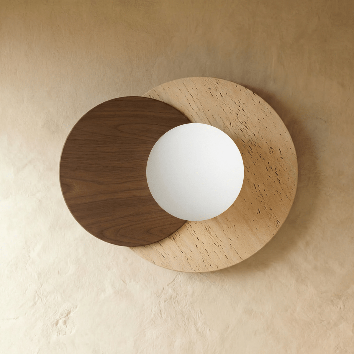 Teus Travertine Wall Lamp