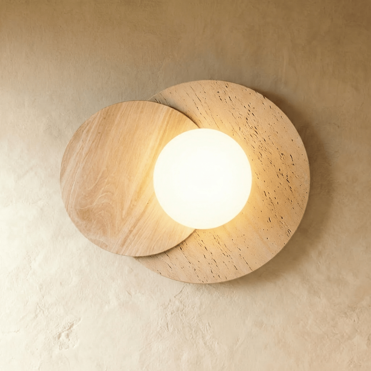 Teus Travertine Wall Lamp