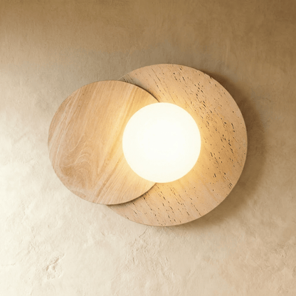 Teus Travertine Wall Lamp
