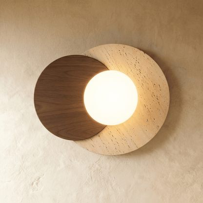 Teus Travertine Wall Lamp
