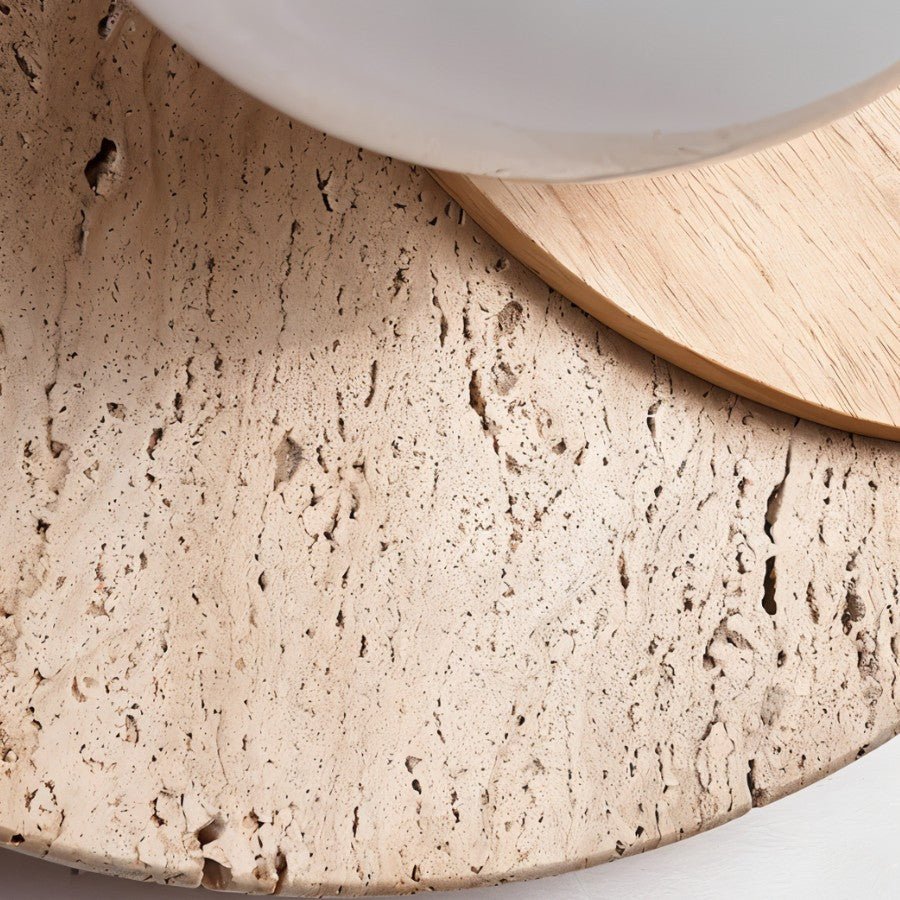 Teus Travertine Wall Lamp