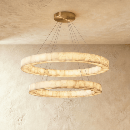 Teva Round Alabaster Chandelier
