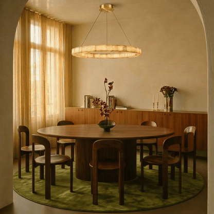 Teva Round Alabaster Chandelier