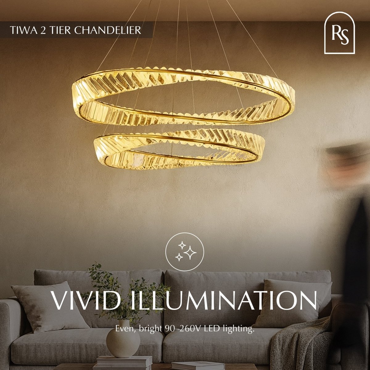 Tiwa 2-Tier Chandelier