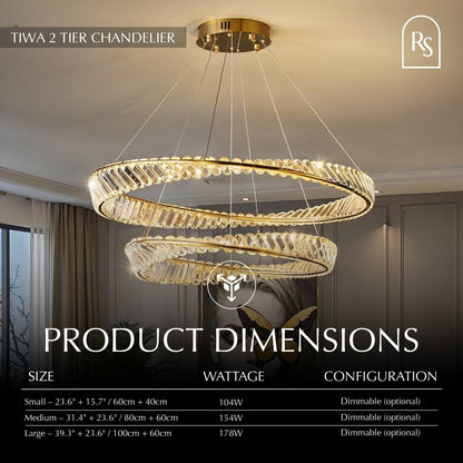 Tiwa 2-Tier Chandelier