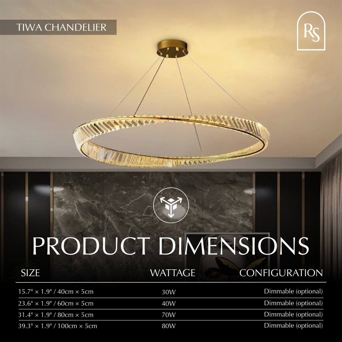 Tiwa Chandelier