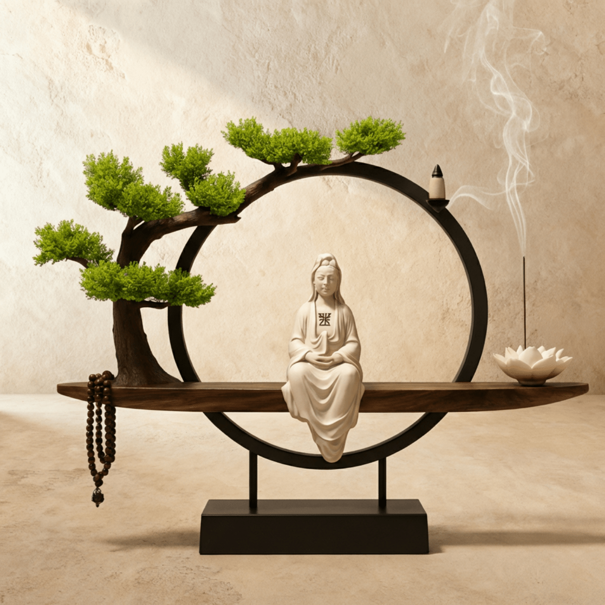 Tranquil Incense Burner Table Lamp