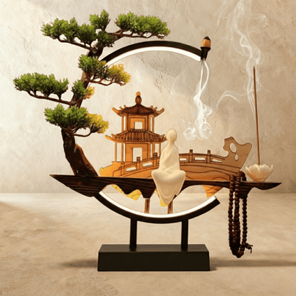Tranquil Incense Burner Table Lamp