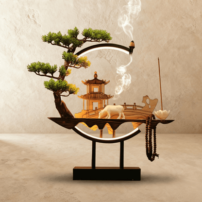 Tranquil Incense Burner Table Lamp
