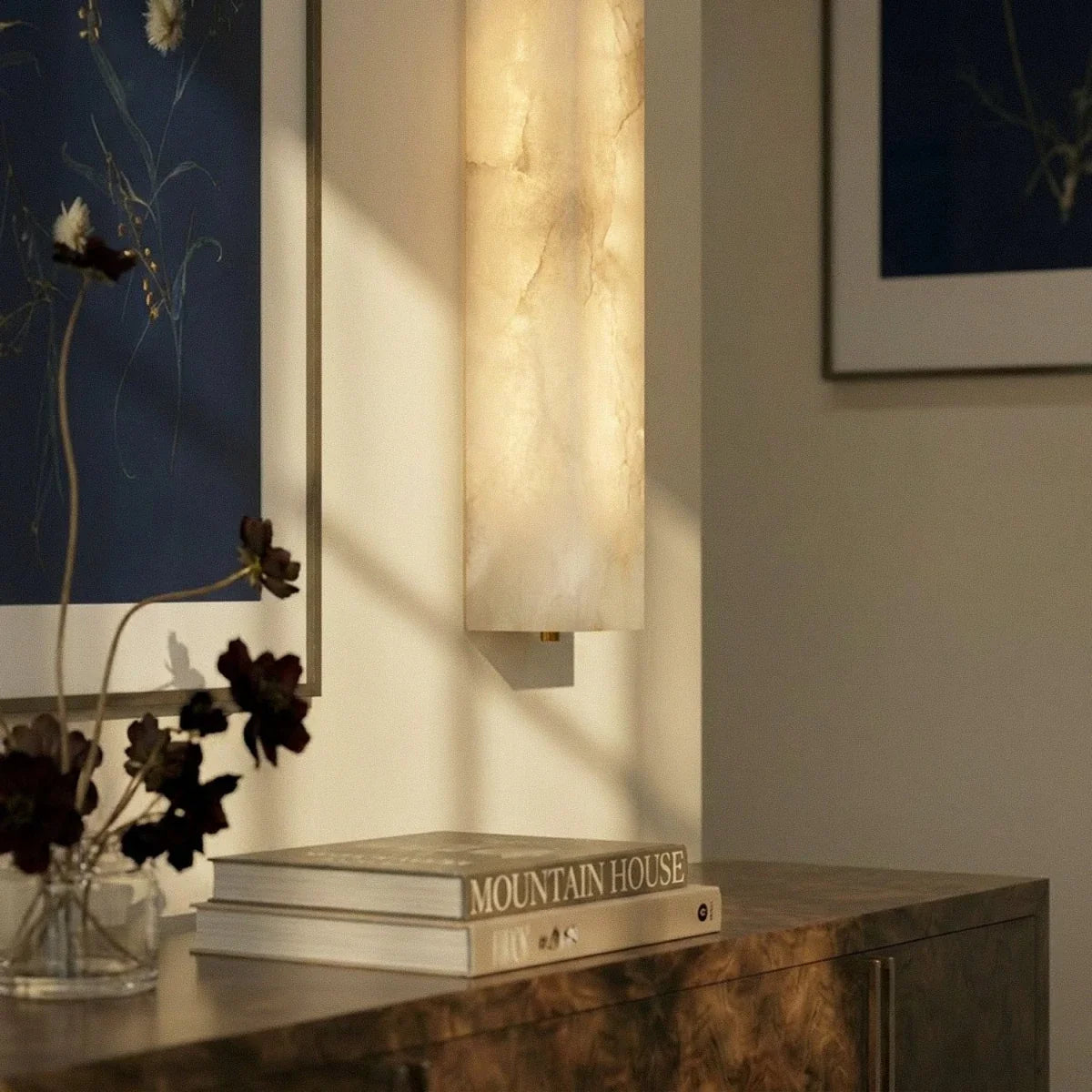 Vectis Alabaster Wall Sconce