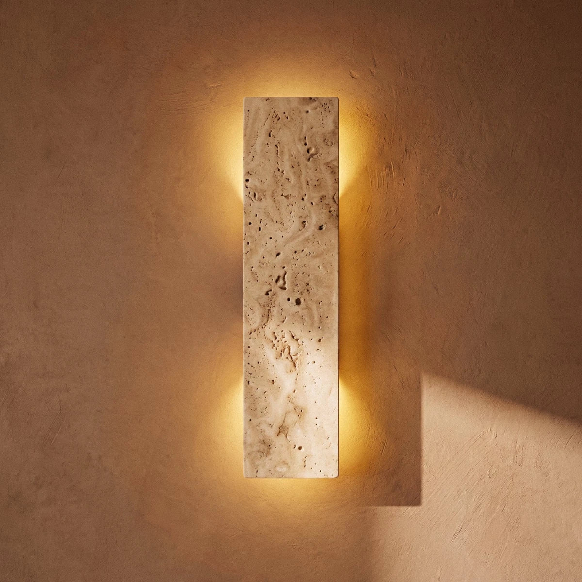 Veil Travertine Wall Lamp