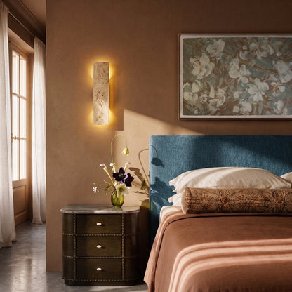 Veil Travertine Wall Lamp