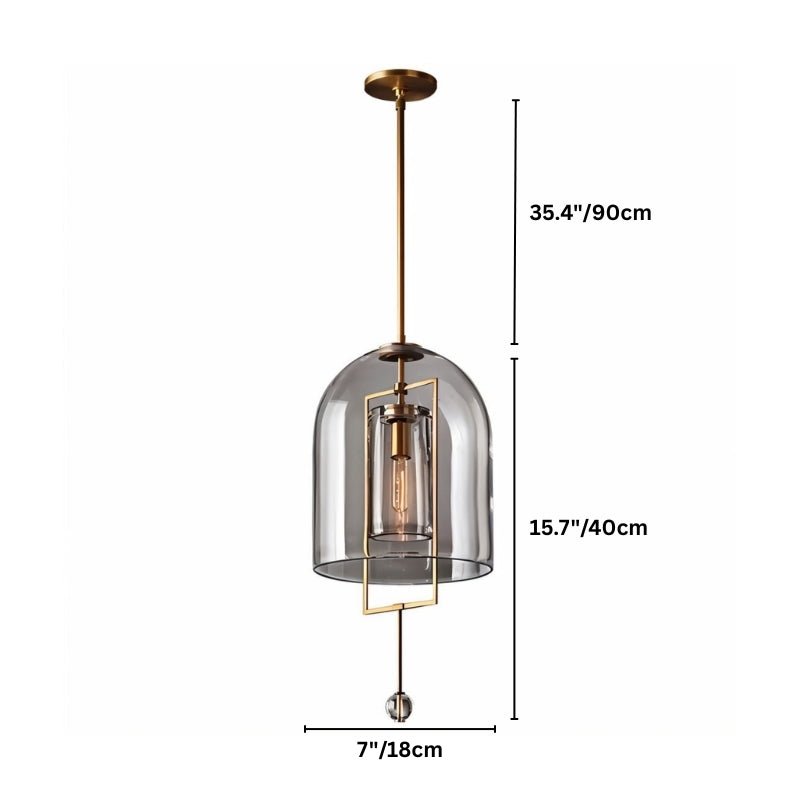 Vintage Glass Lantern Pendant Lights