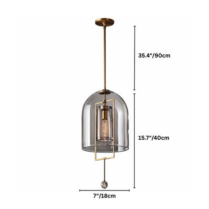Vintage Glass Lantern Pendant Lights