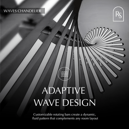 Waves Chandelier