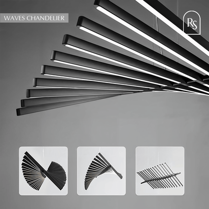 Waves Chandelier