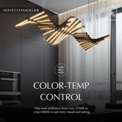 Waves Chandelier